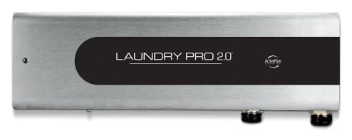 Equipo de lavado ecológico Laundry Pro 2.0 de acero inoxidable con franja frontal negra